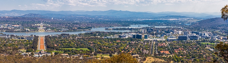 Canberra from Mount Ainslie lookout